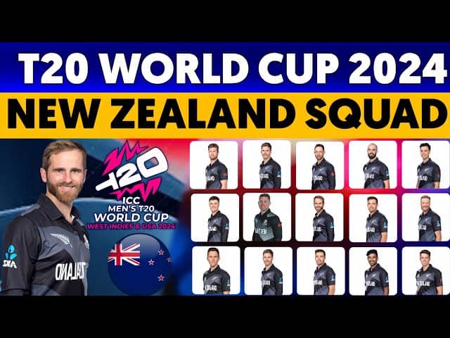 New Zealand Announce Squad for the T20 World Cup 2024