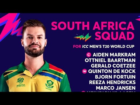 South Africa Announce Squad for the T20 World Cup 2024